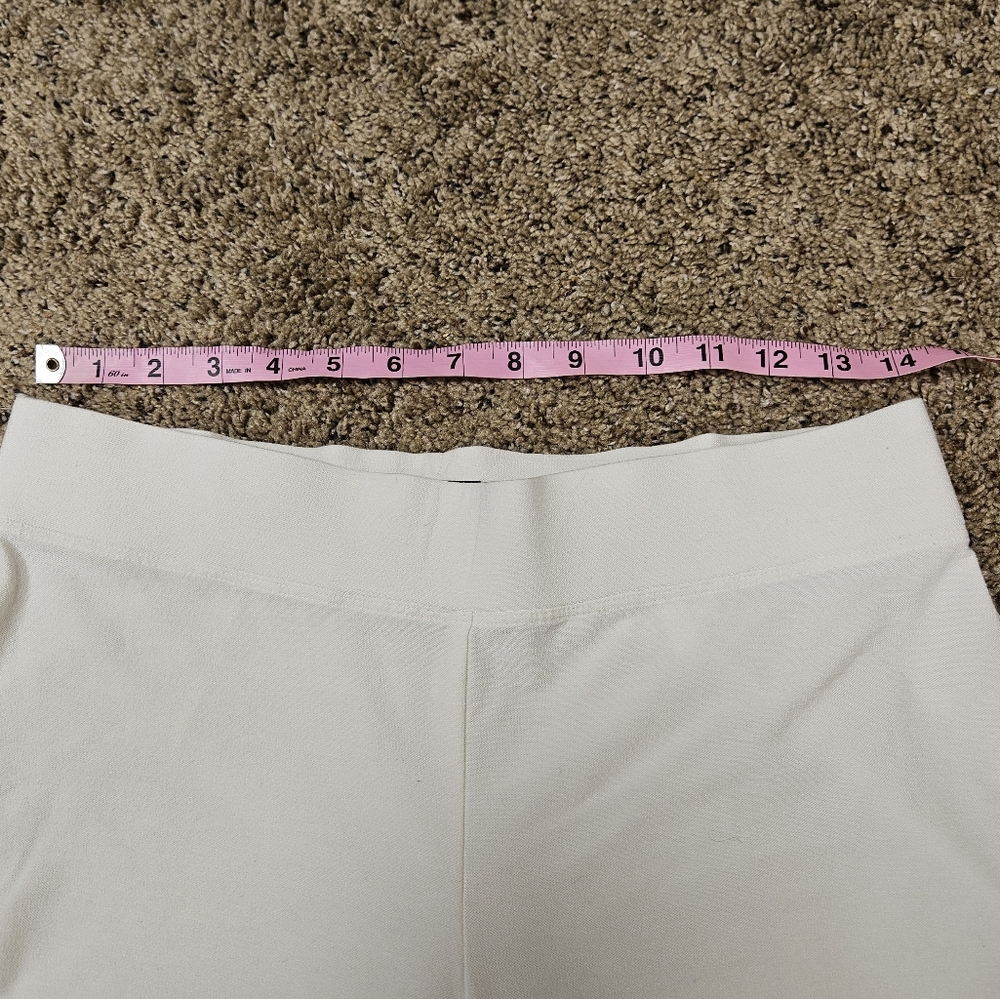 Eileen Fisher S Viscose Nylon Wide Leg White Pants Pull On - Picture 9 of 9